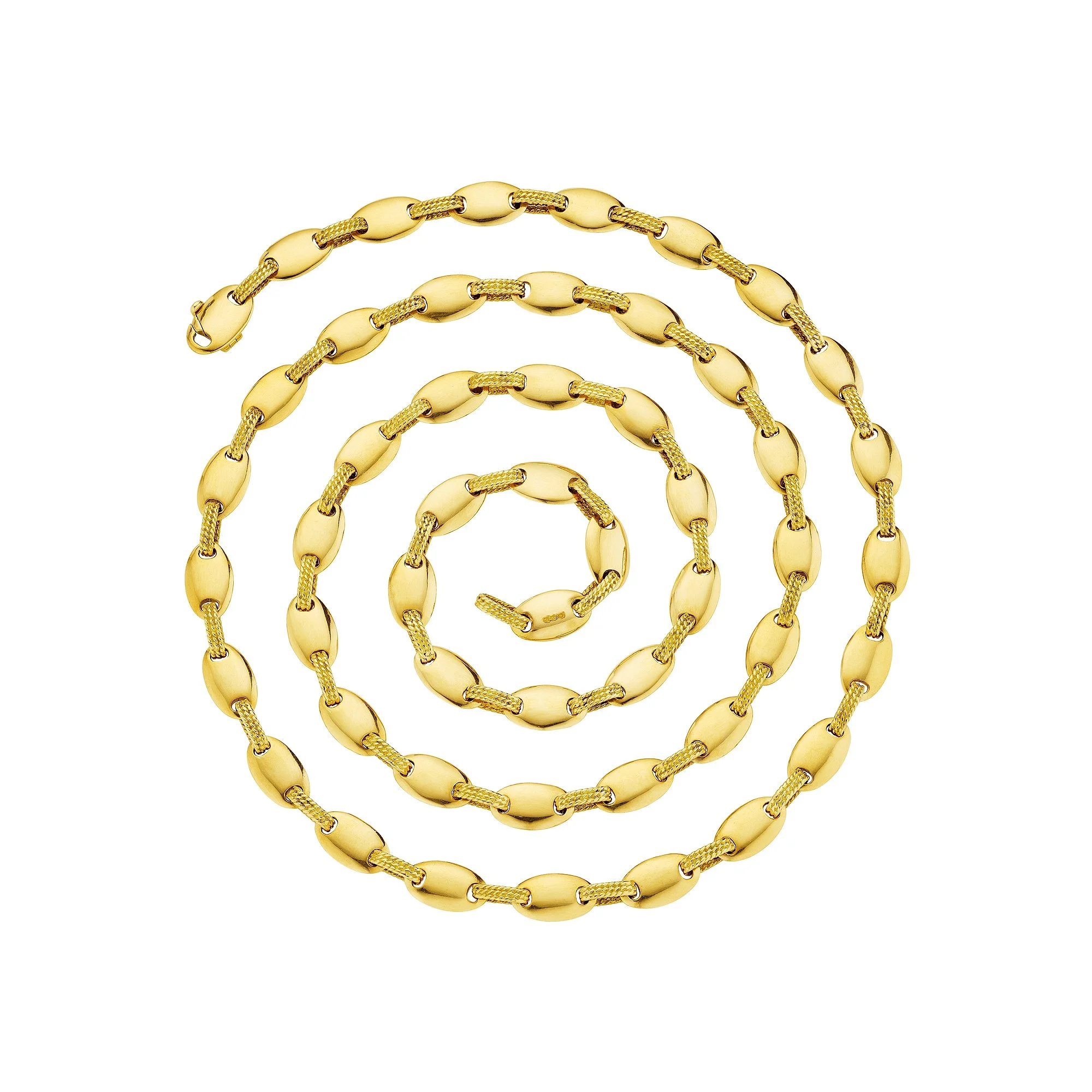 Hermes Paris Vintage Gold 36" Oval Link Chain
