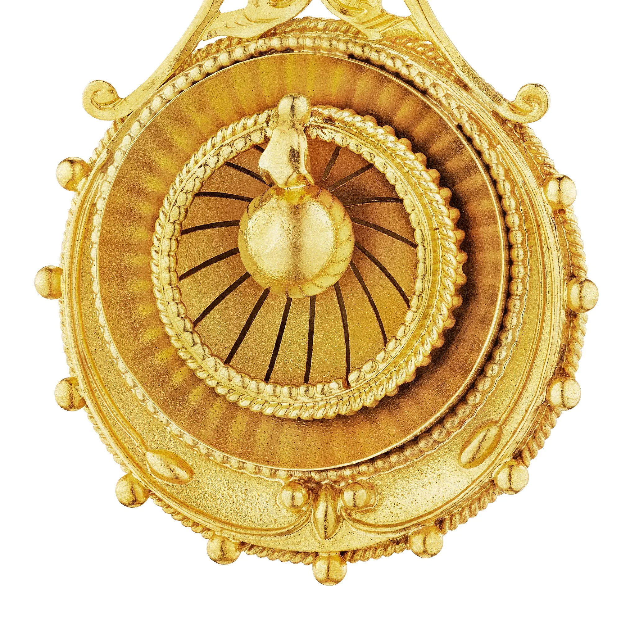 Victorian Gold Beaded Decorated Drop Earrings