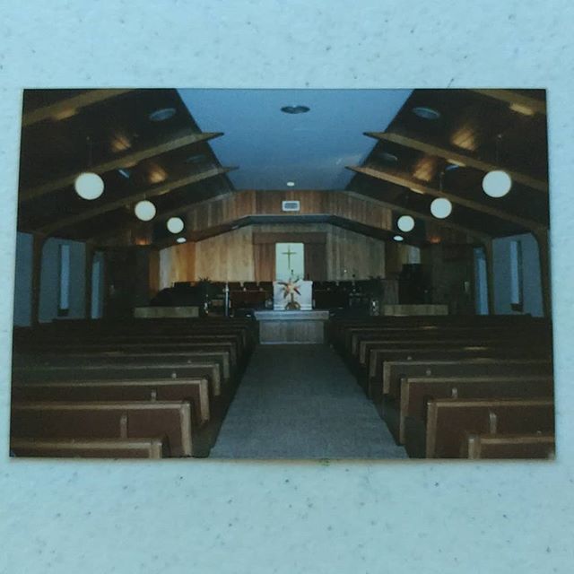 Another, less blurry picture of the original sanctuary.