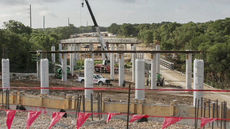 Construction of the Texas 45 Southwest tollway, seen here during its early stages in 2017, did not require a public vote. But GOP primary voters are being asked if they think such a voting requirement for toll projects would be a good idea. RALPH BARRERA / AMERICAN-STATESMAN
