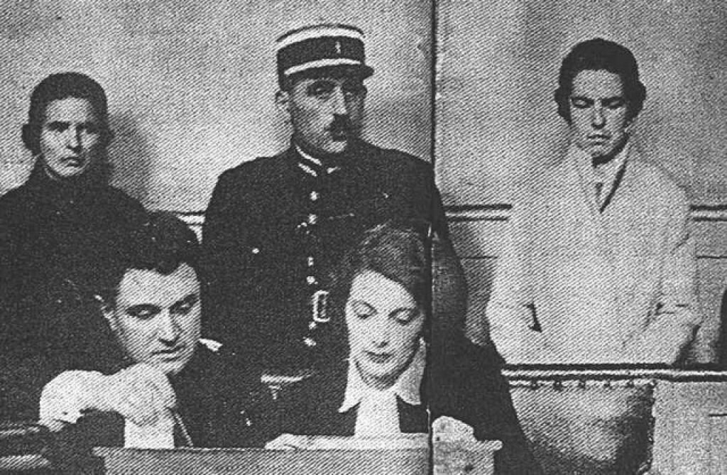 Léa (left) and Christine (right) at their trial