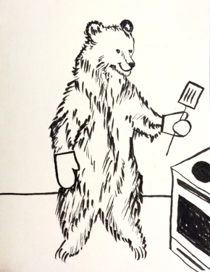 Kitchen bear!, 2015