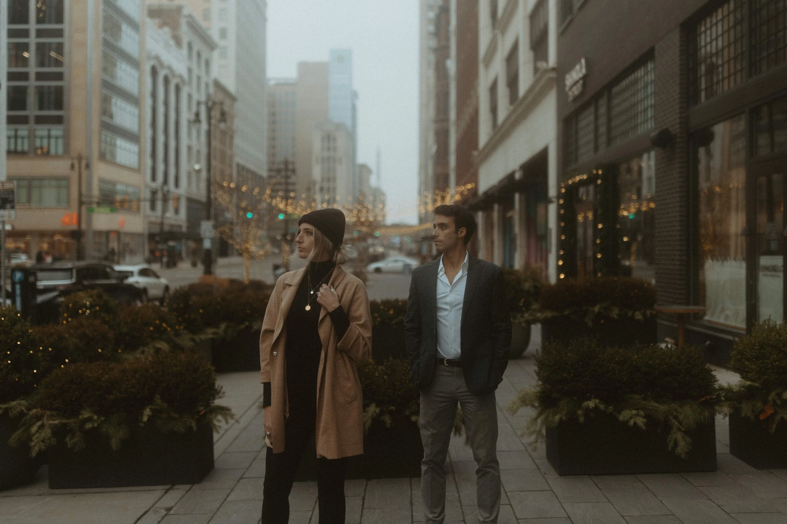 A Film-Inspired Detroit Engagement Session | Detroit Engagement Photographer