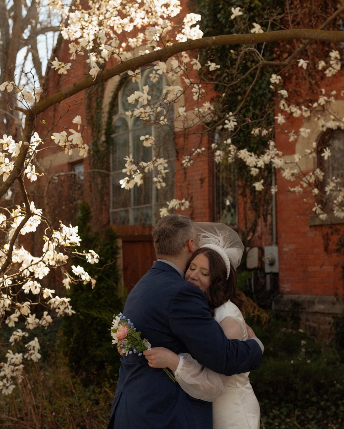 when L + D inquired with me, they described their love as &ldquo;easy, relaxed, deep, and emotional&rdquo; and they wanted their day to reflect that. so a friend made her dress, they found the cutest tiny chapel for a ceremony, and said their vows be