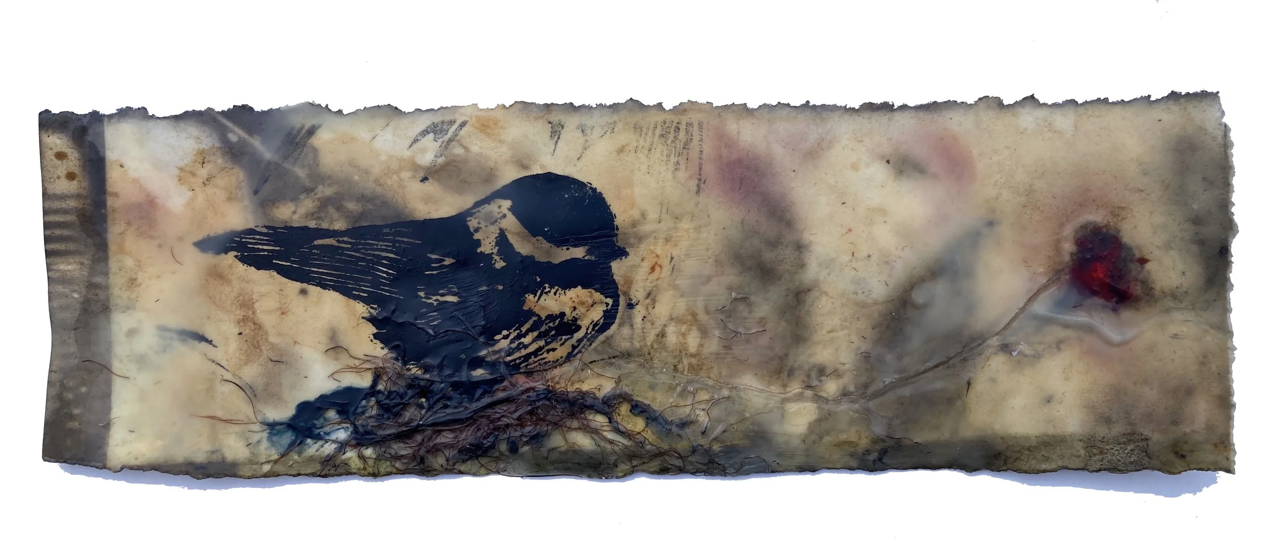 Red Rose

 

 encaustic and oil stick on print on Reeves  4.5” x 12”  2024   NFS 