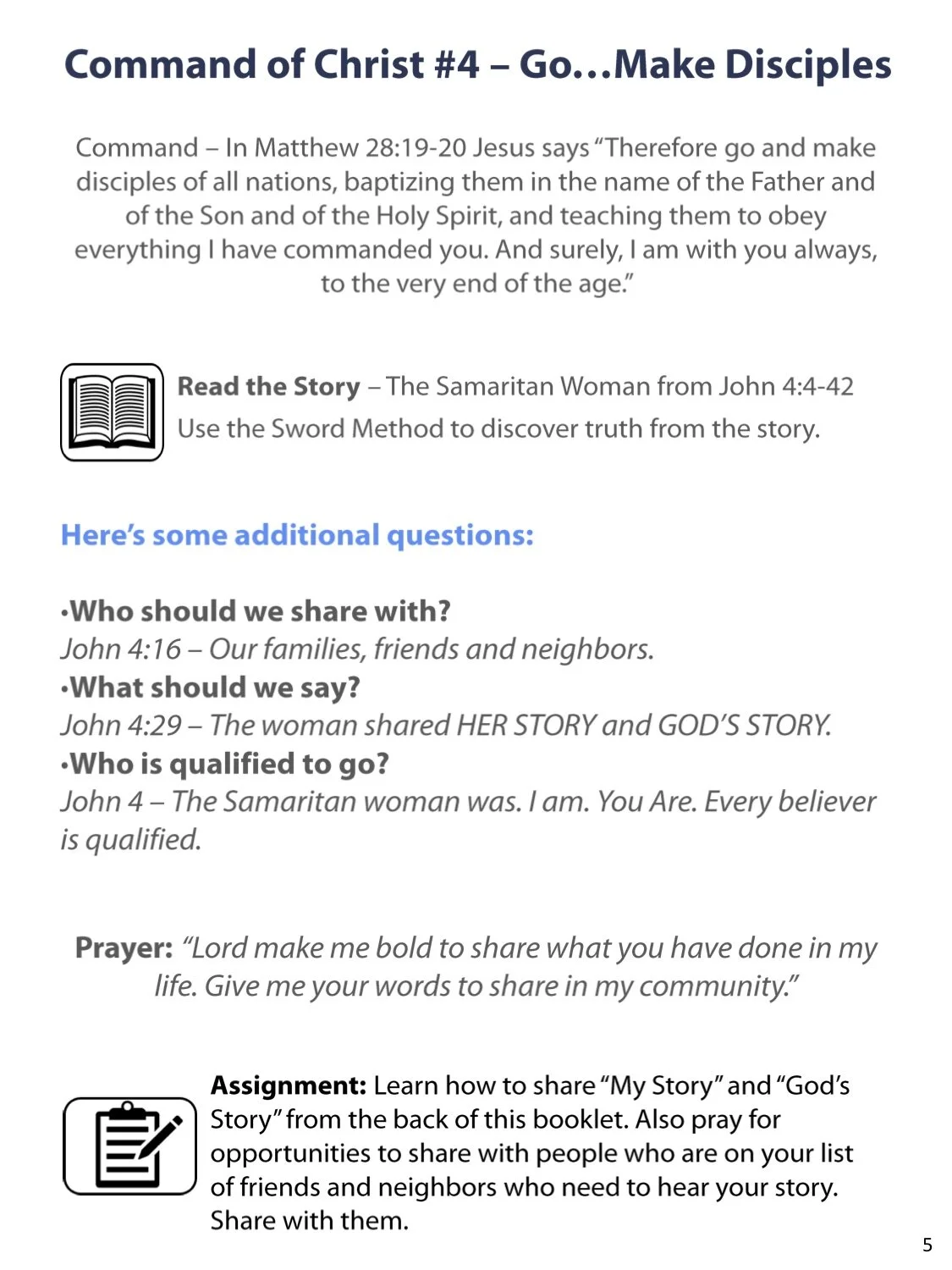 Commands of Christ — Church That Matters