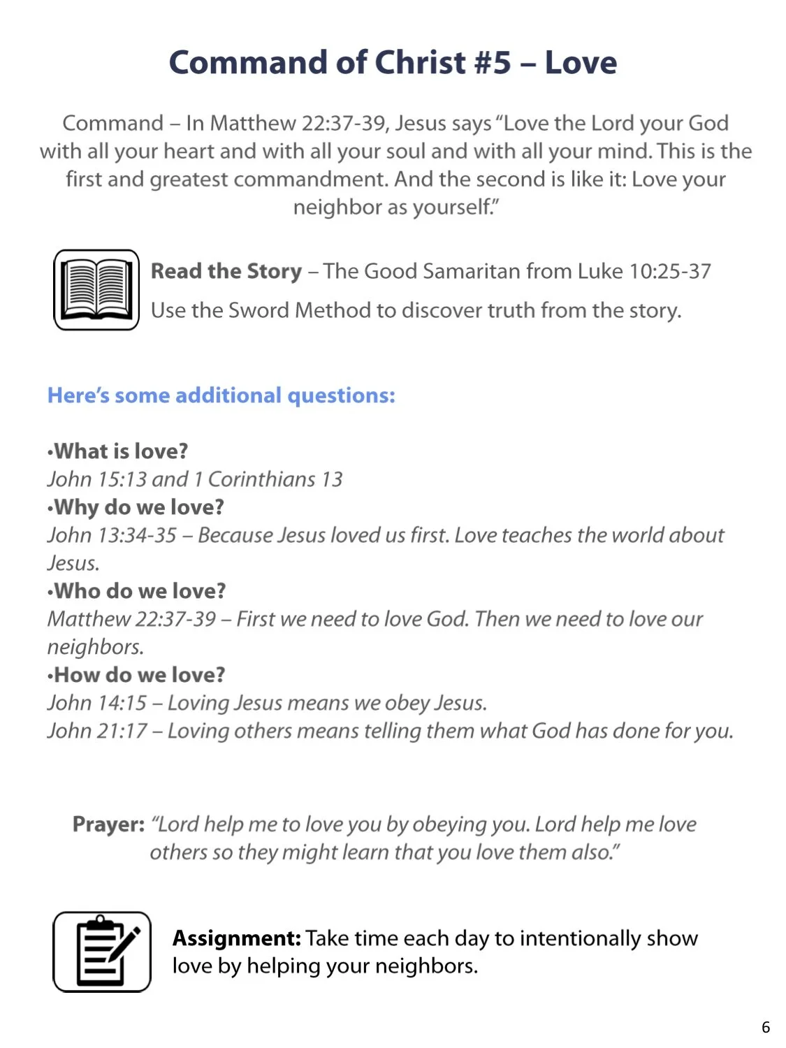 Commands of Christ — Church That Matters