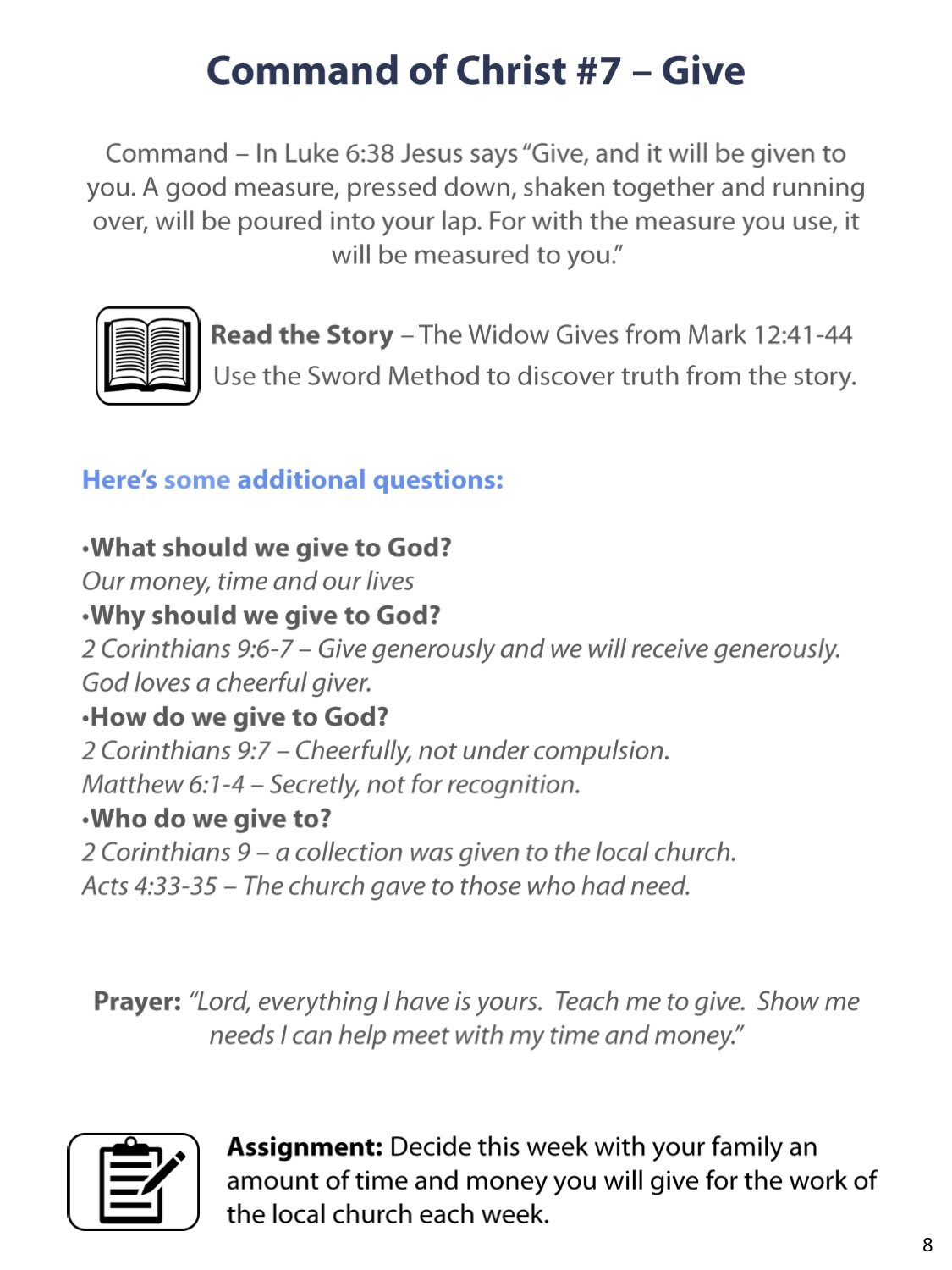 Commands of Christ — Church That Matters