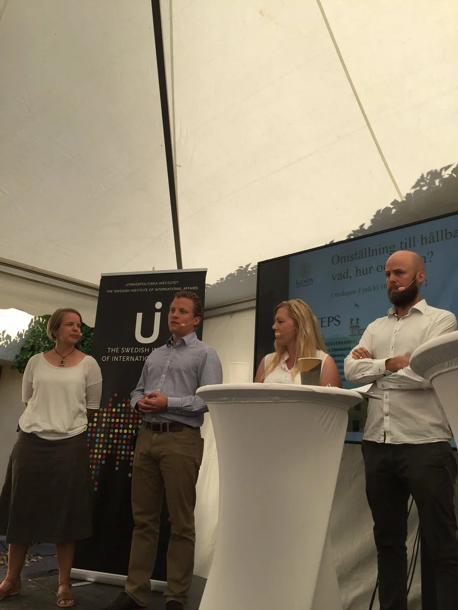 REINVENT at Almedalen. Transition to sustainable plastic – what, how and who. 