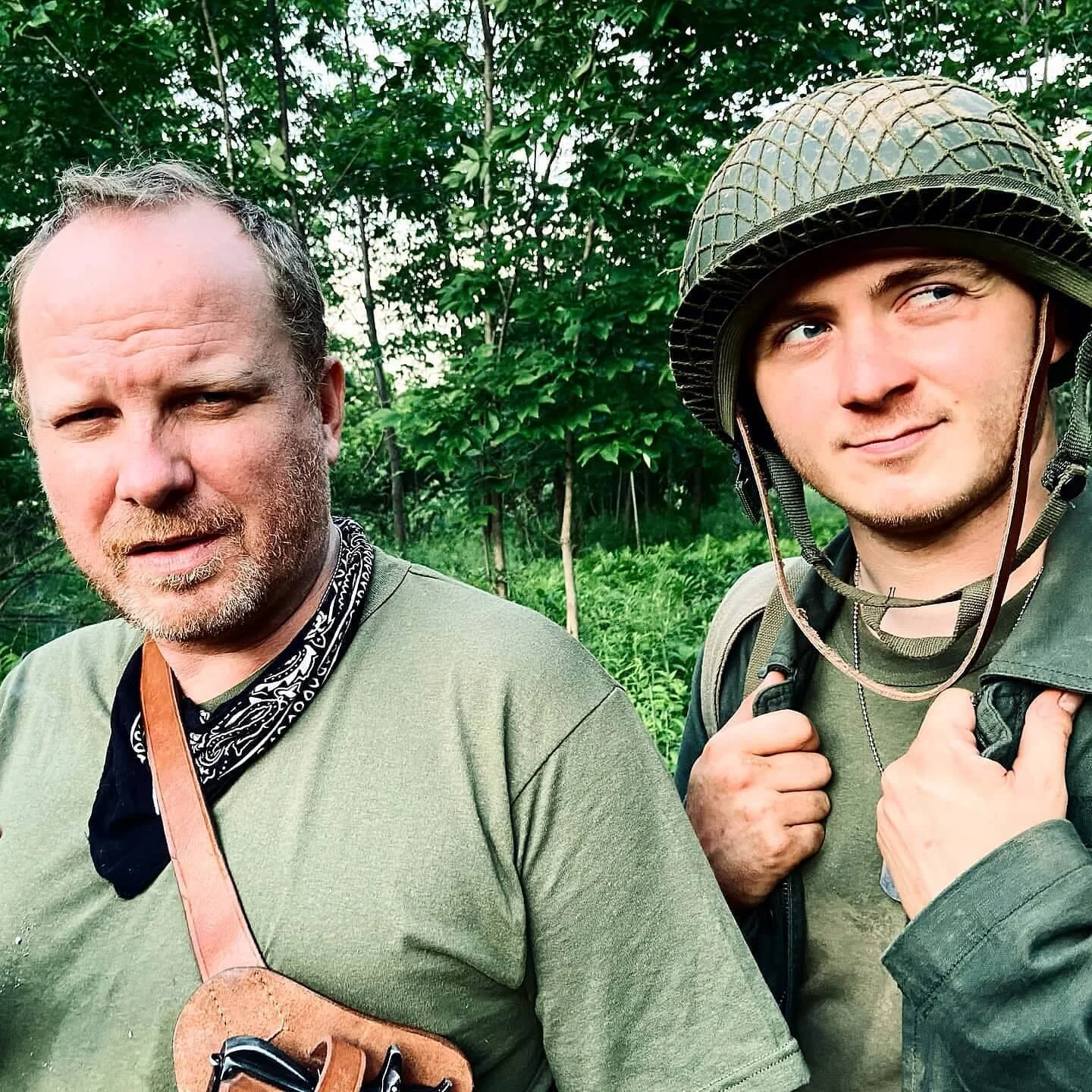 Just a couple of tough guys (at least we play them on screen)
.
.
.
#actor #shortfilm #filmmaking #mentormentee #warfilm #dreamjob