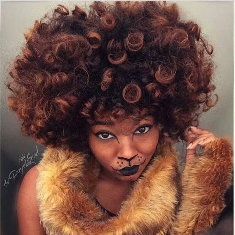 afro wig halloween
