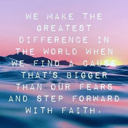What&rsquo;s your big cause? I truly hope you find it! 💙
