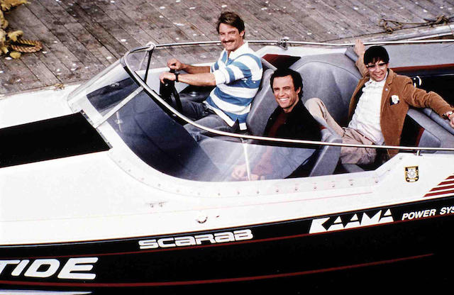 The popular TV Series “Riptide” featured a Scarab powered by KAAMA Power Systems