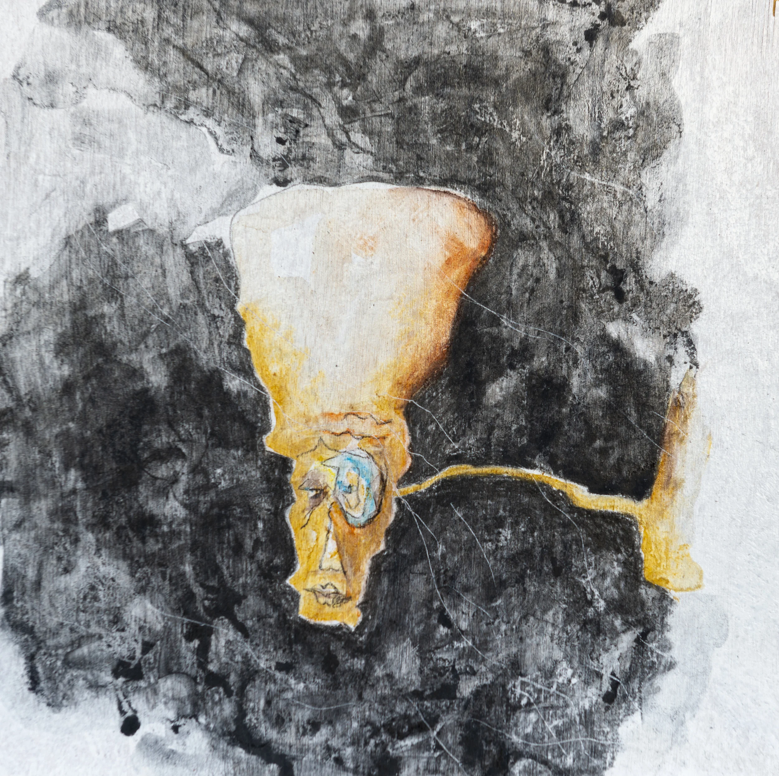  “Syv søsken VI” | Kull og pastell på finér | 21x21  