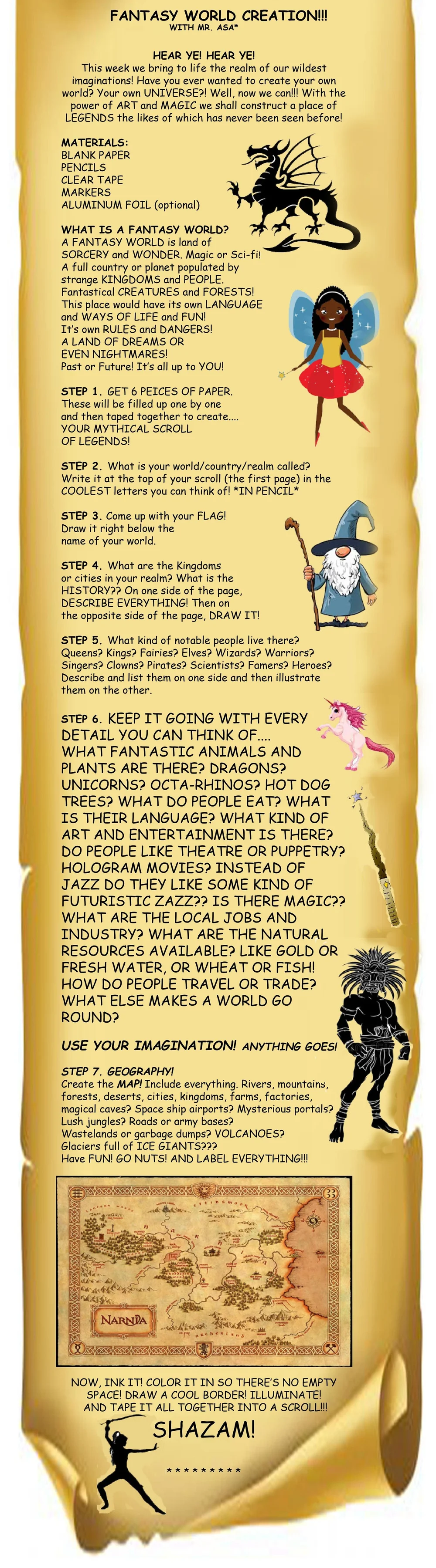 August 17 21 Fantasy Drawing And Realm Creation 2 00 3 00pm Cdt Art Camp 504