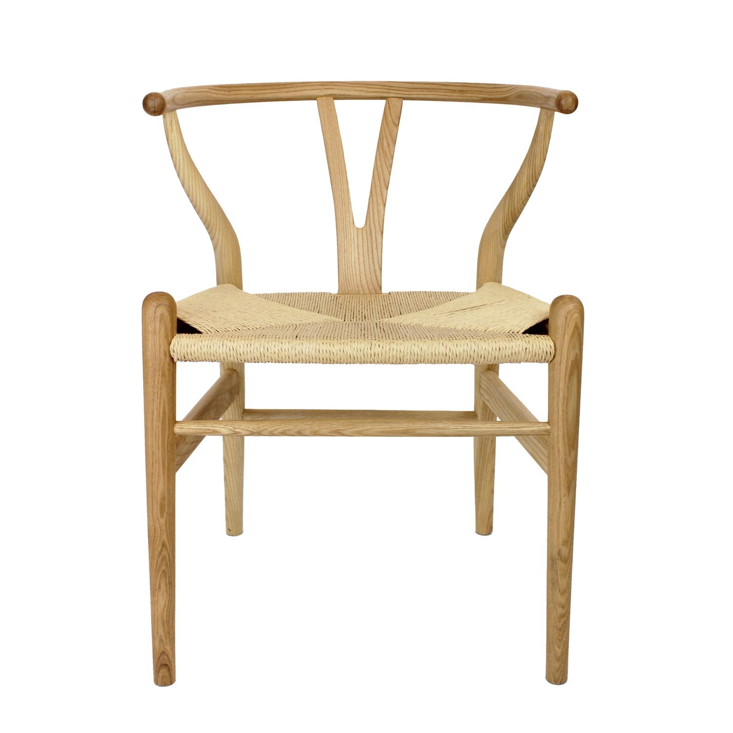 Hans Wegner-Style Ash Wishbone Chair 