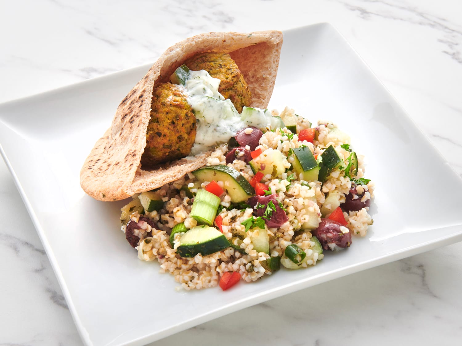 Greek Pita with Tabouli Salad