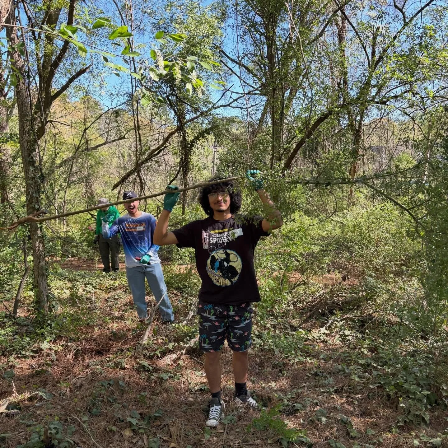 Today, we volunteered with Trees Atlanta! We had 5 students go and do forest restoration, which involved managing invasive species. For more volunteering opportunities, stay posted on our Instagram and check our group me!