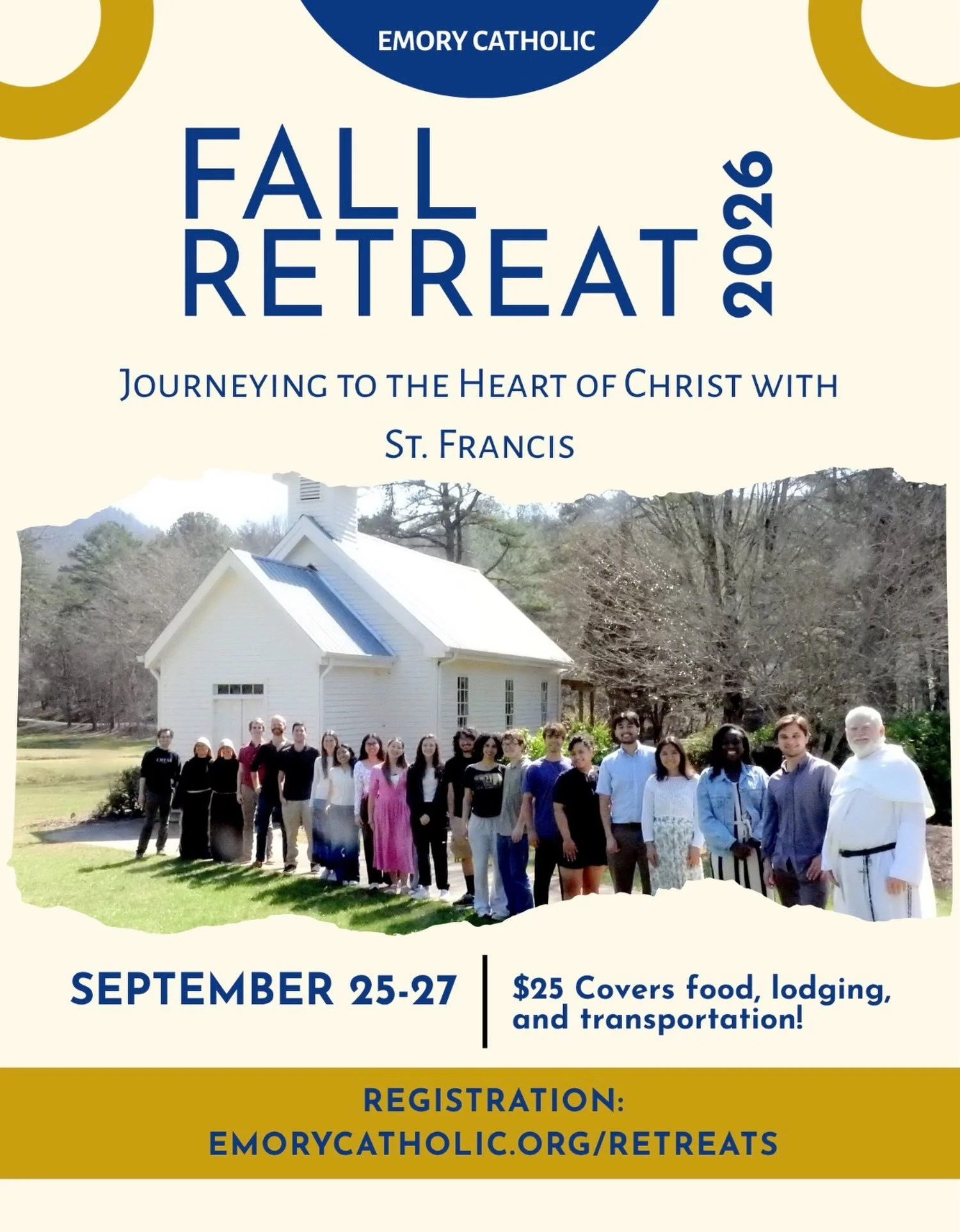 Join us at our Fall Retreat! DMs are open for any questions! 🙌