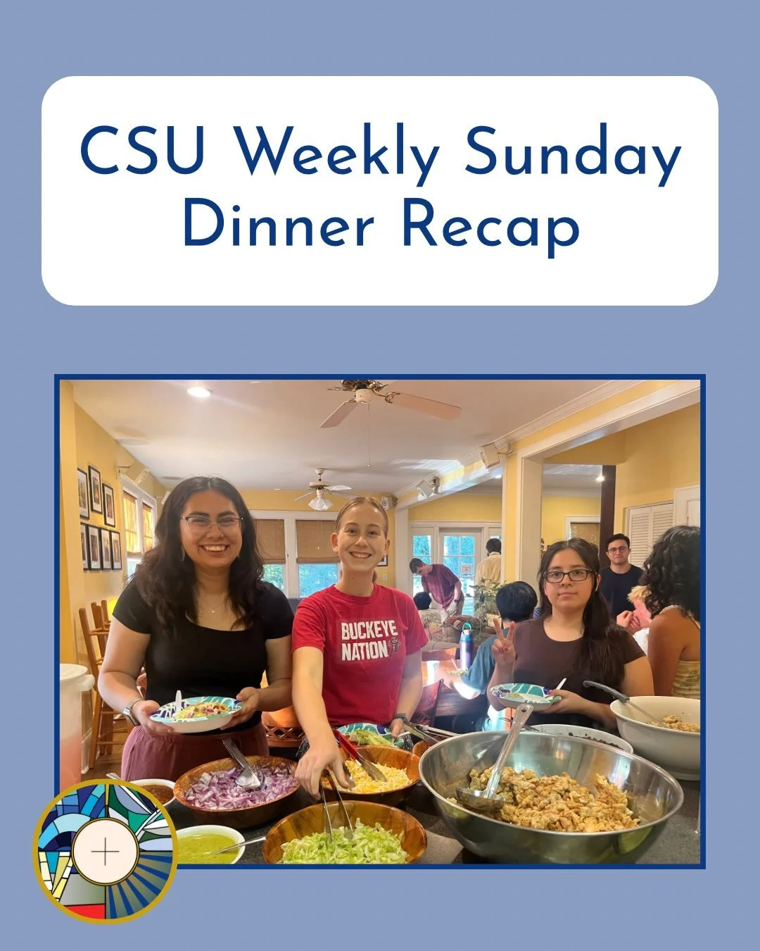 Hungry? Come to CSU&rsquo;s free weekly Sunday dinners at the Catholic Center @6:30pm!! Promise it&rsquo;s WAYY better than the DCT!