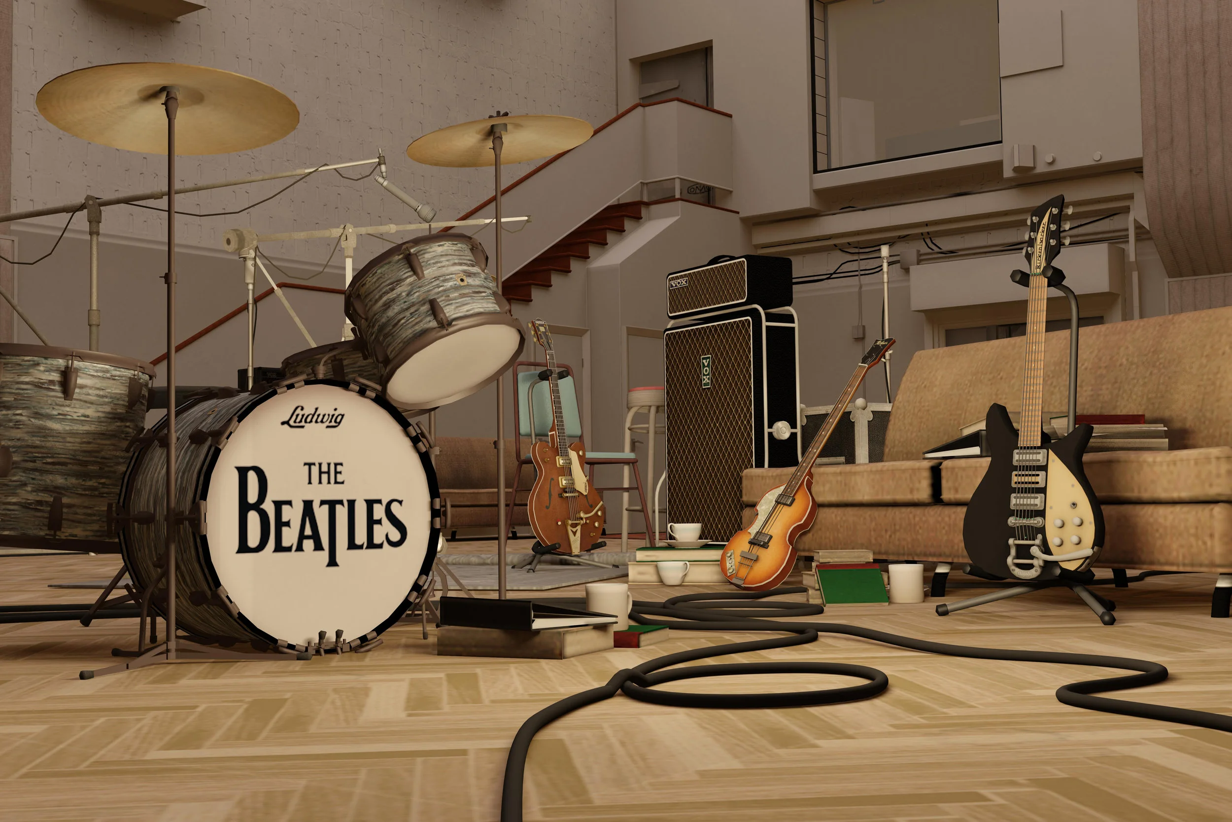  Modeled and textured Abbey Road. 
