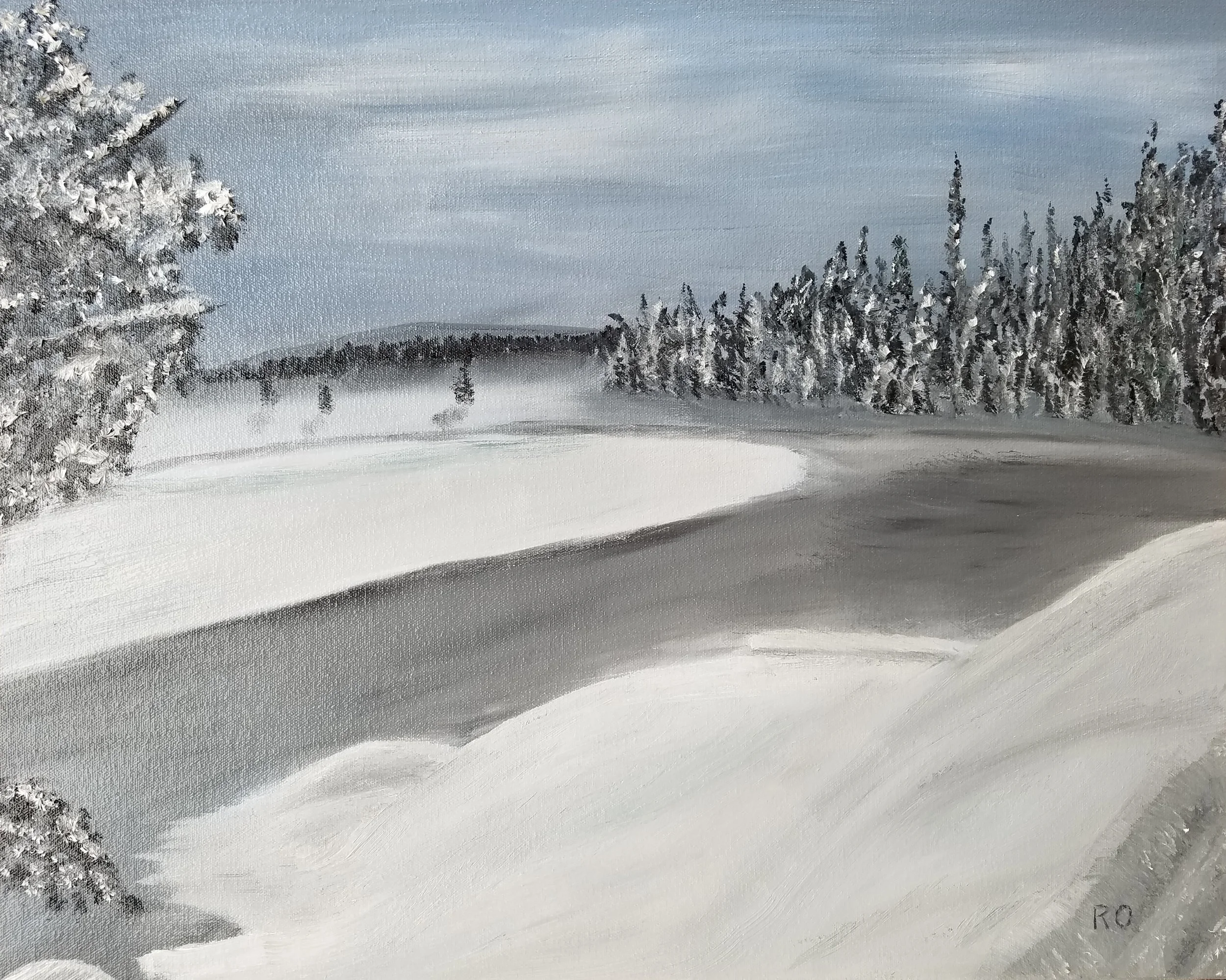 Yellowstone River in Winter