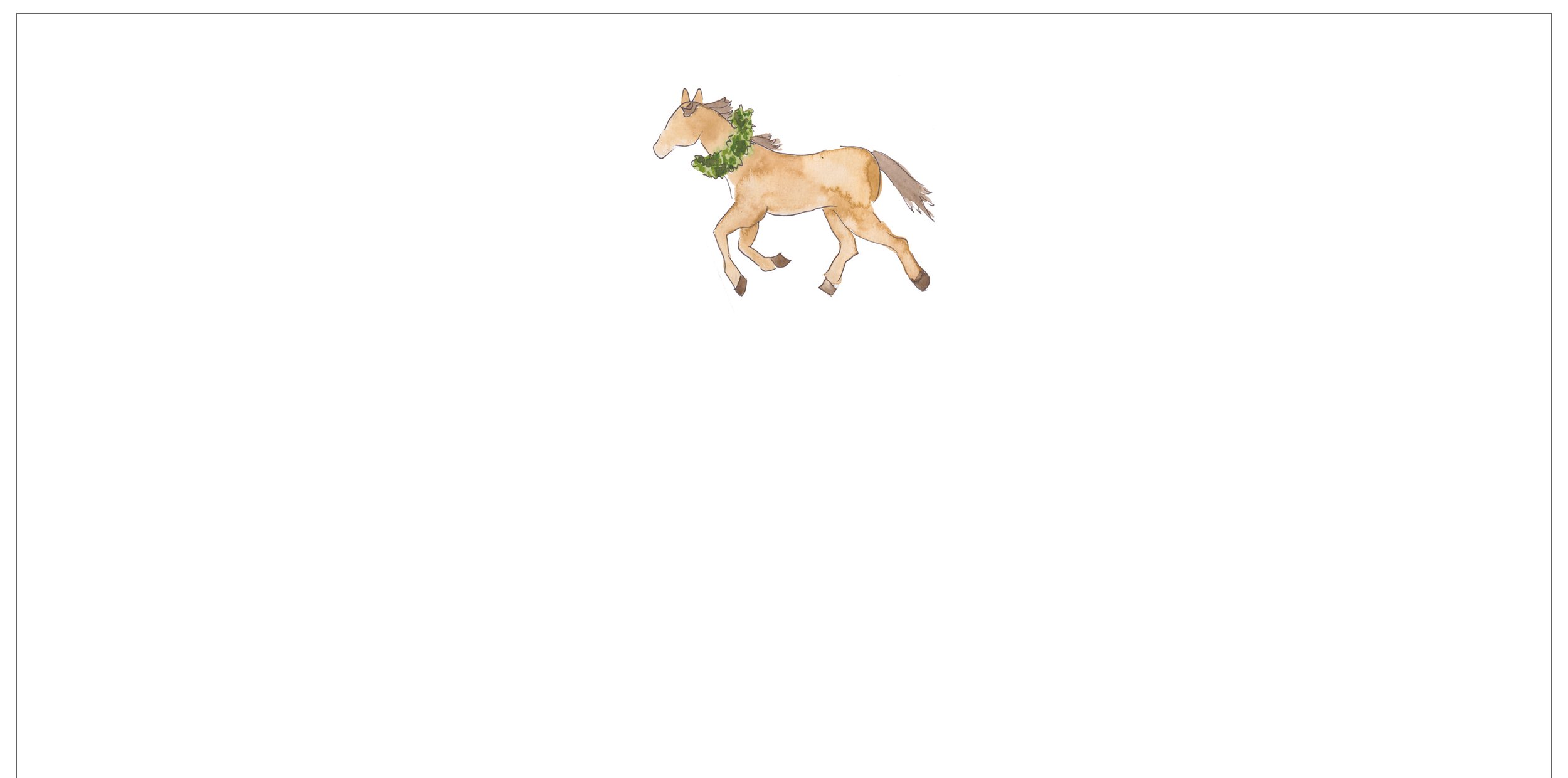 Holiday Horse Notepad