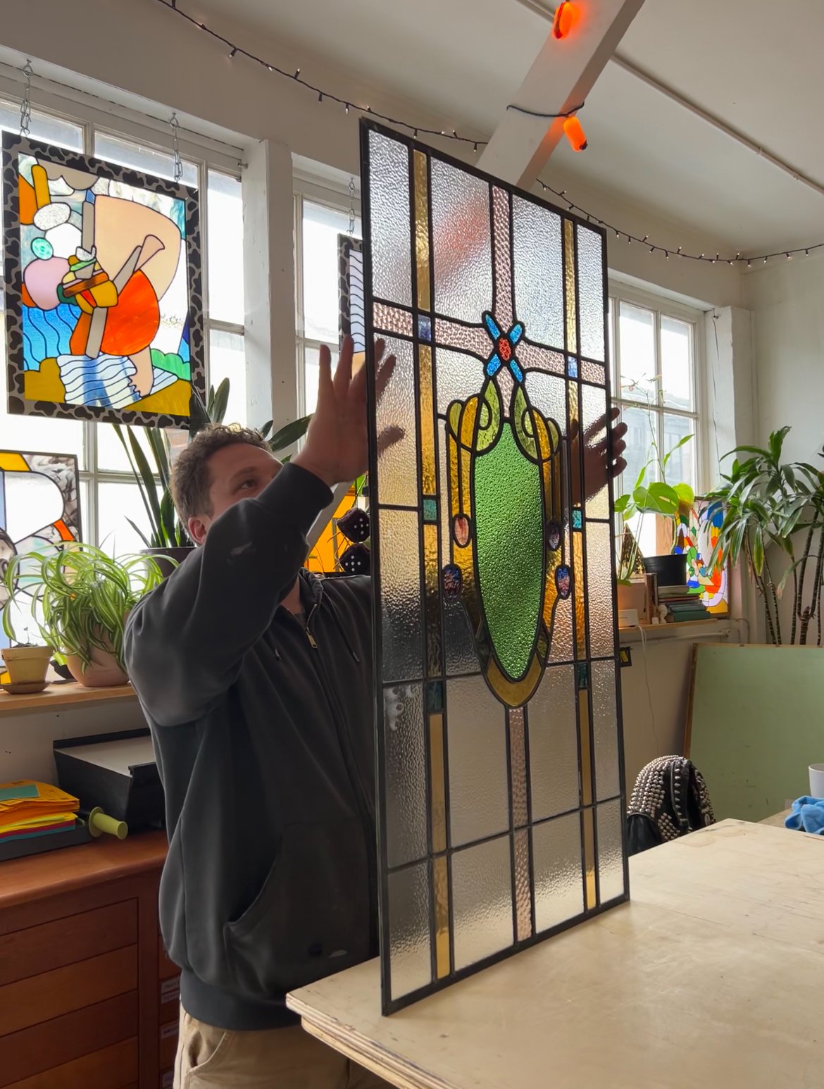 Mel Ramos Family Stained Glass Restoration by Kerbi Urbanowski