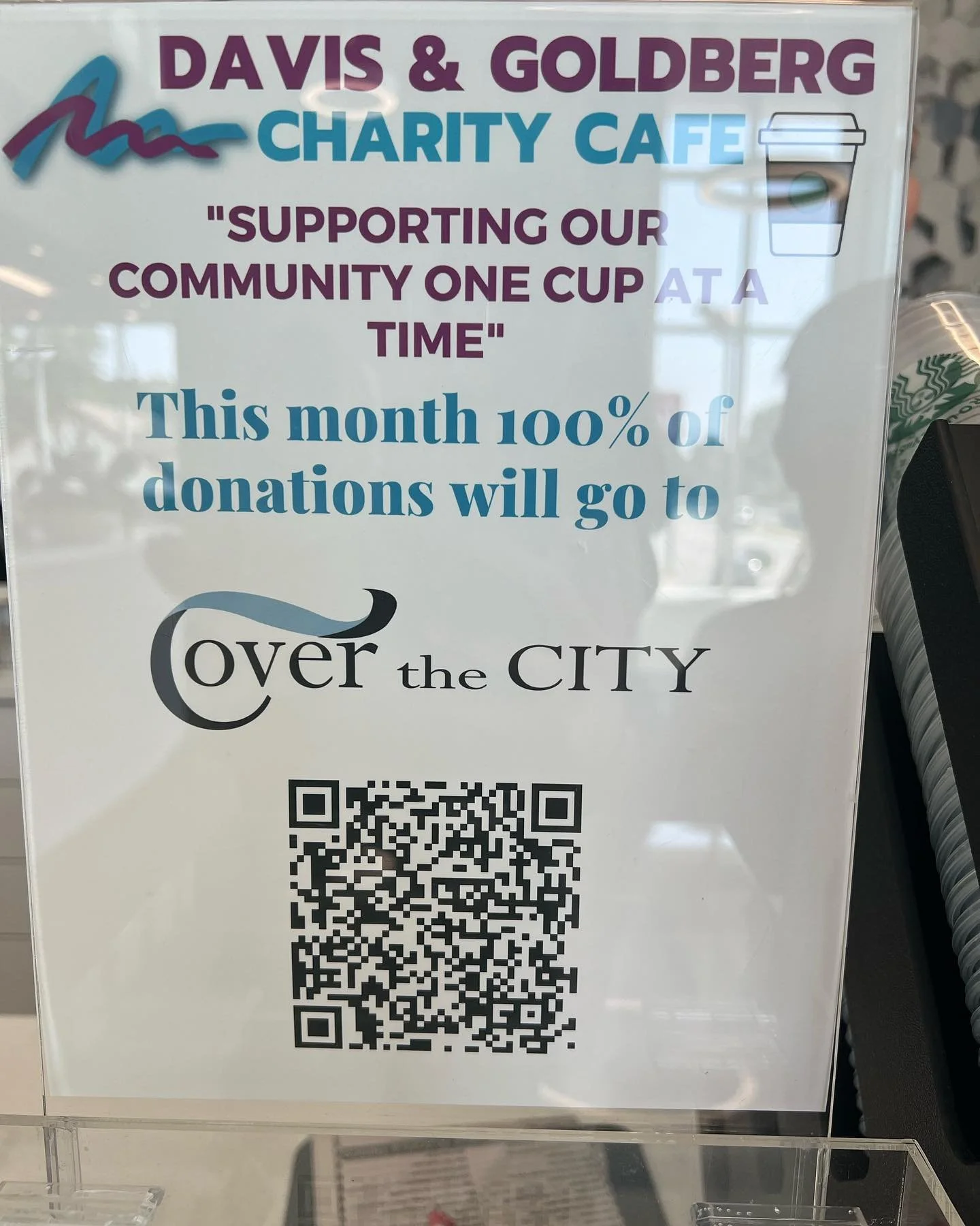 Davis &amp; Goldberg Starbucks Charity Cafe Announcement