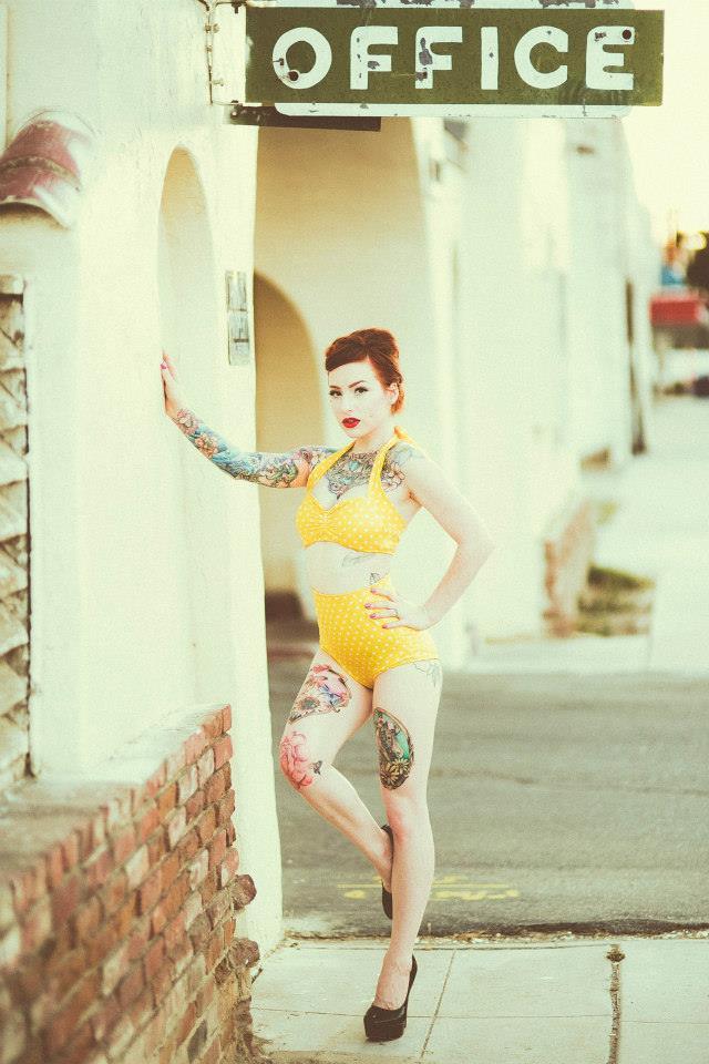 Yellow Polka Dot Bikini