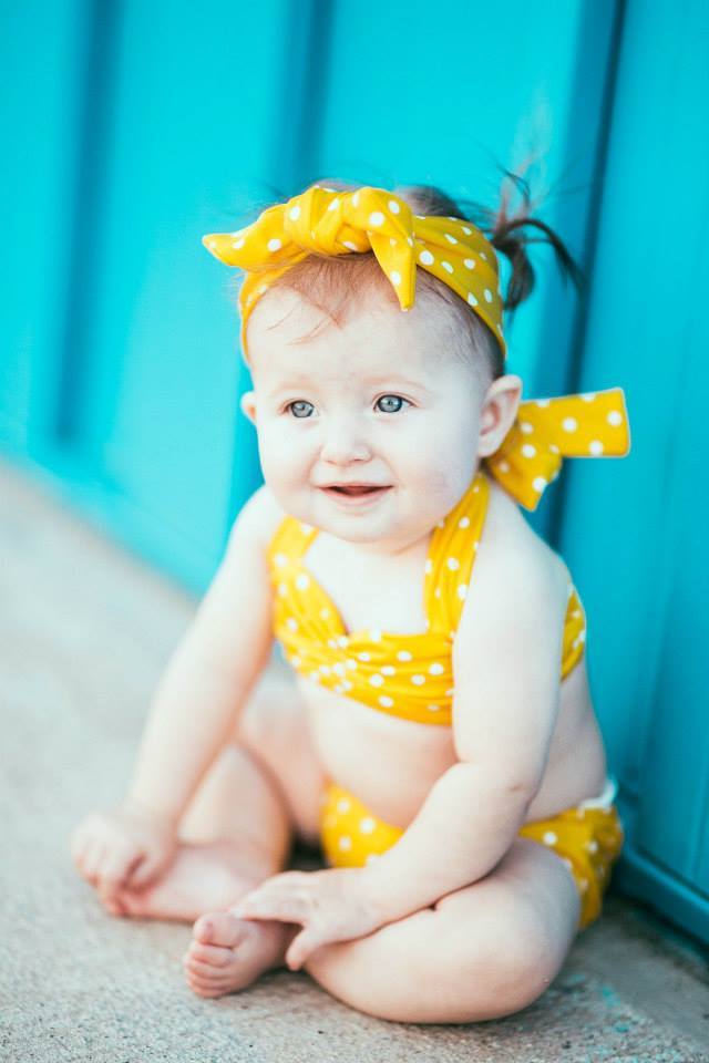 Itsy Bitsy Teeny Weeny Yellow Polka Dot Bikini Baby