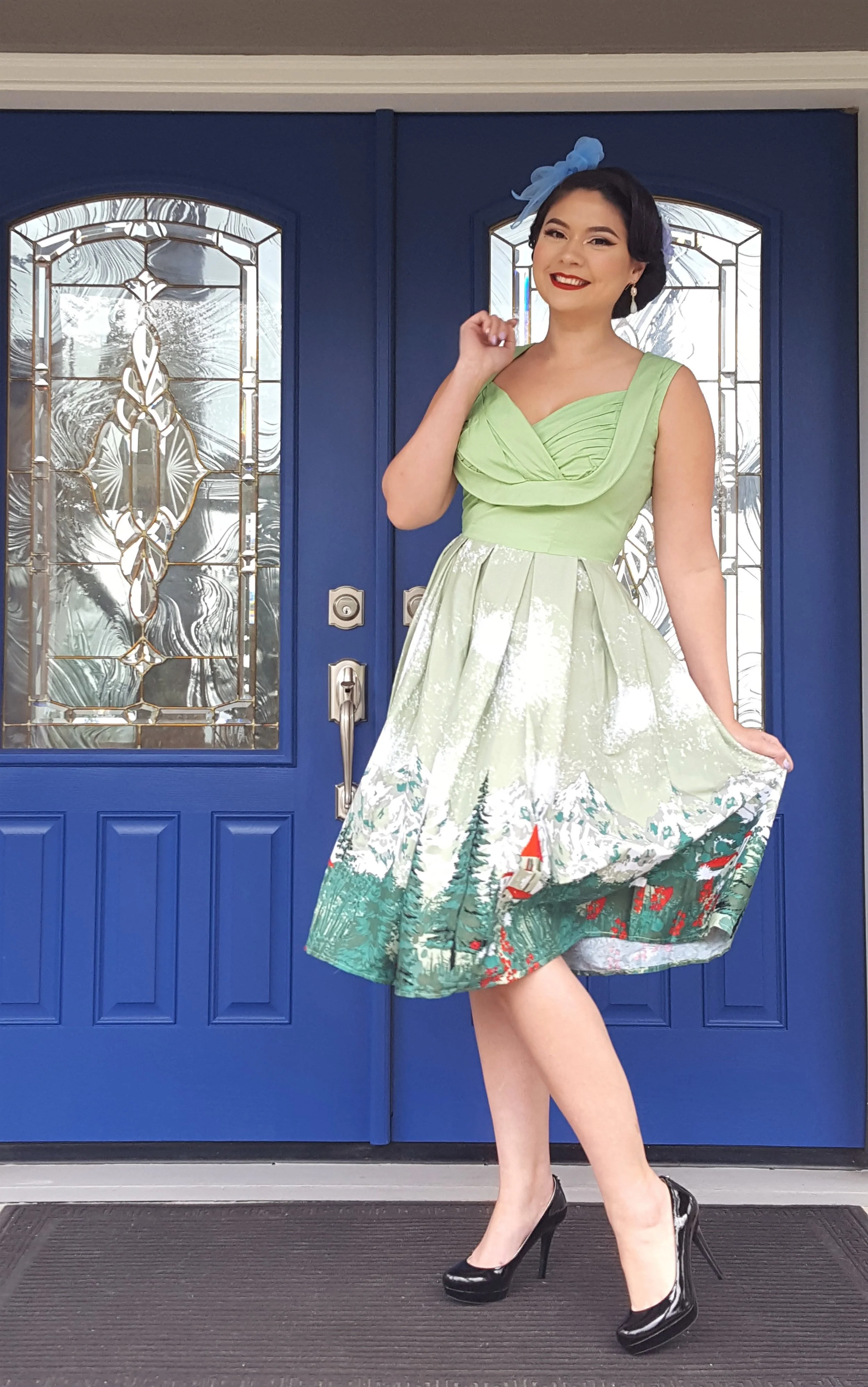 Mystic Mountain Dress Vintage Women's