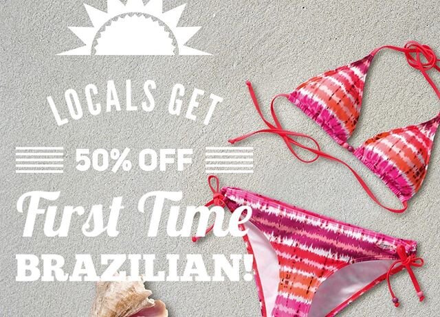 Now&rsquo;s the perfect time to get ready for bikini season!! Book online💕👙