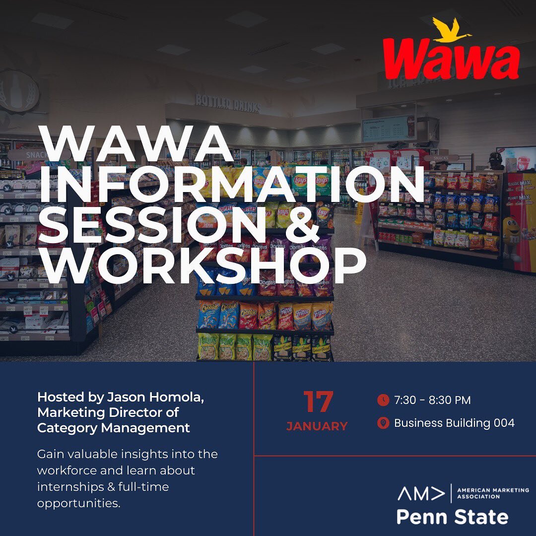 Join us at the Wawa information session &amp; workshop tomorrow after division meetings!