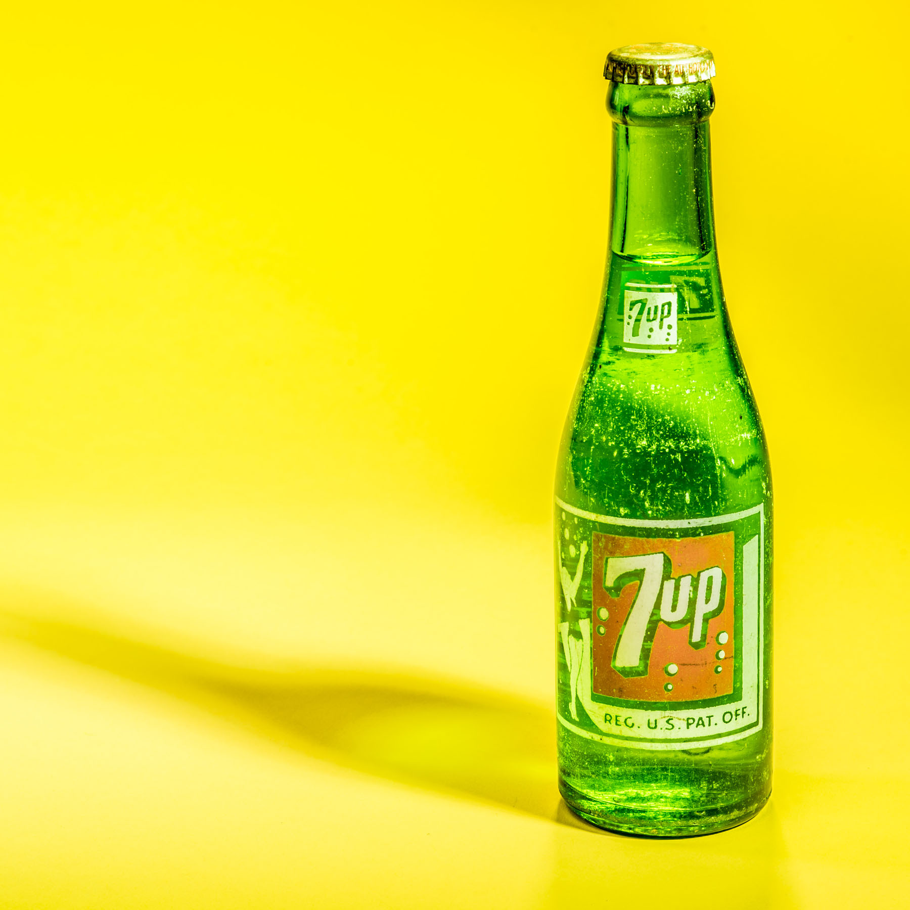 7 Up Painted Bottle
