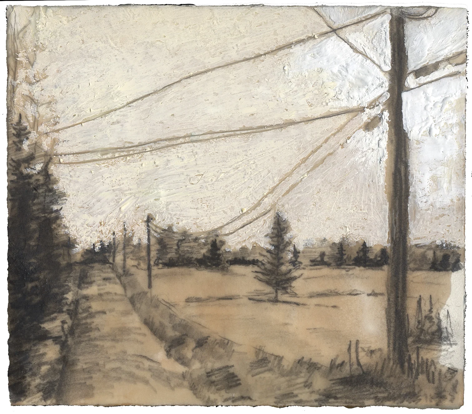 Crossman Road, 7x7, encaustic.JPG