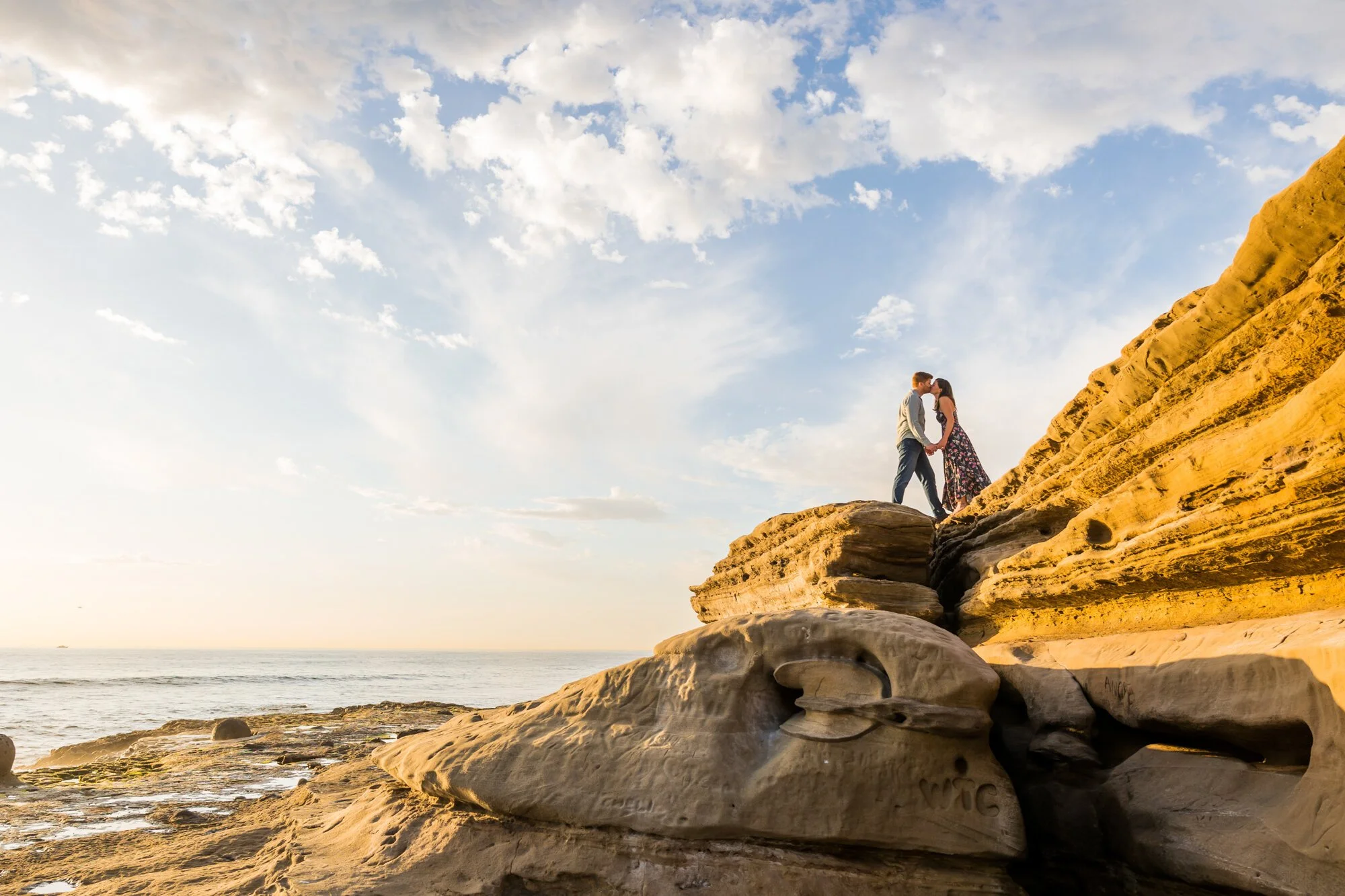 La Jolla engagement photo session