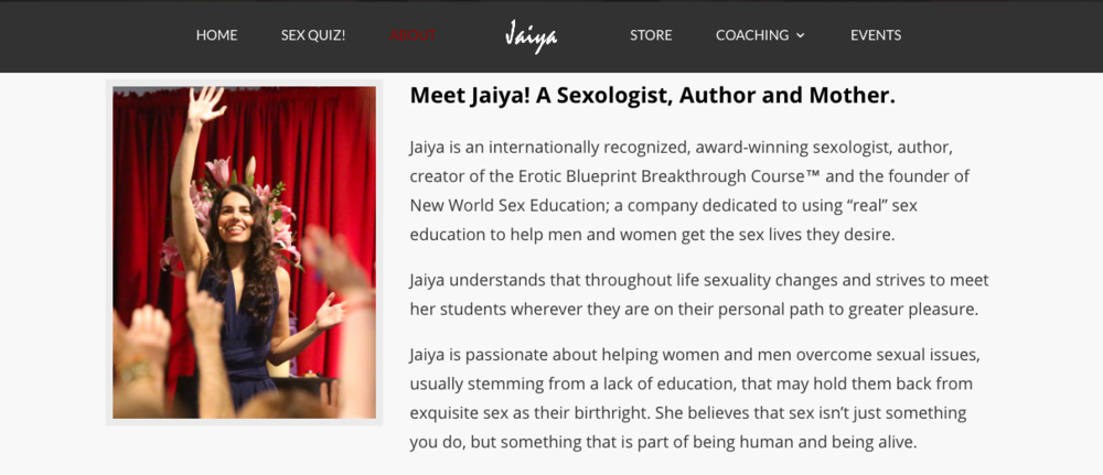 an example of a great about me page