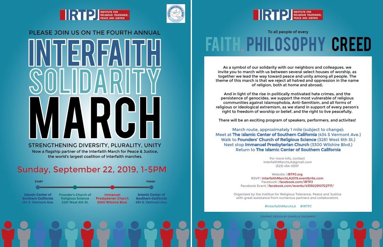 2019 Interfaith March part of global coalition