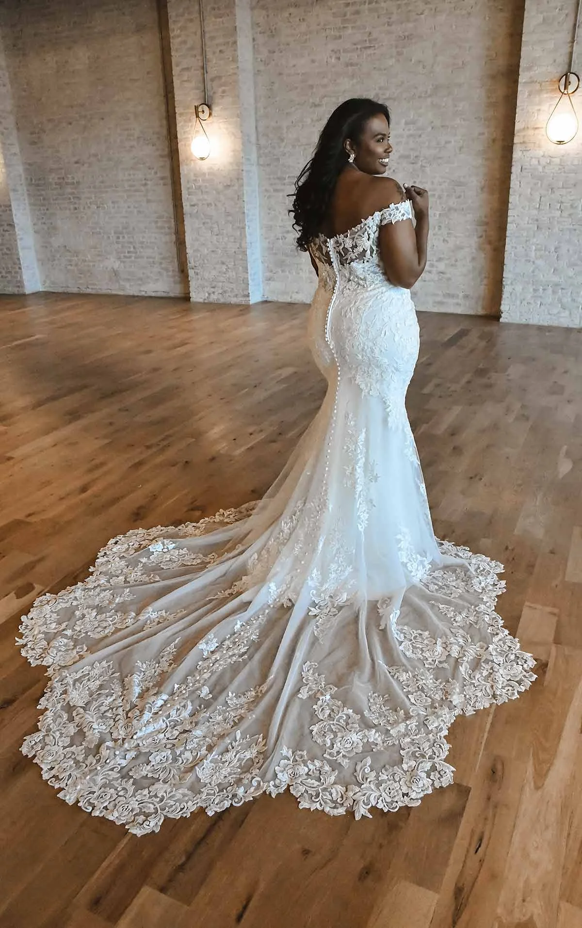 extra long wedding dresses