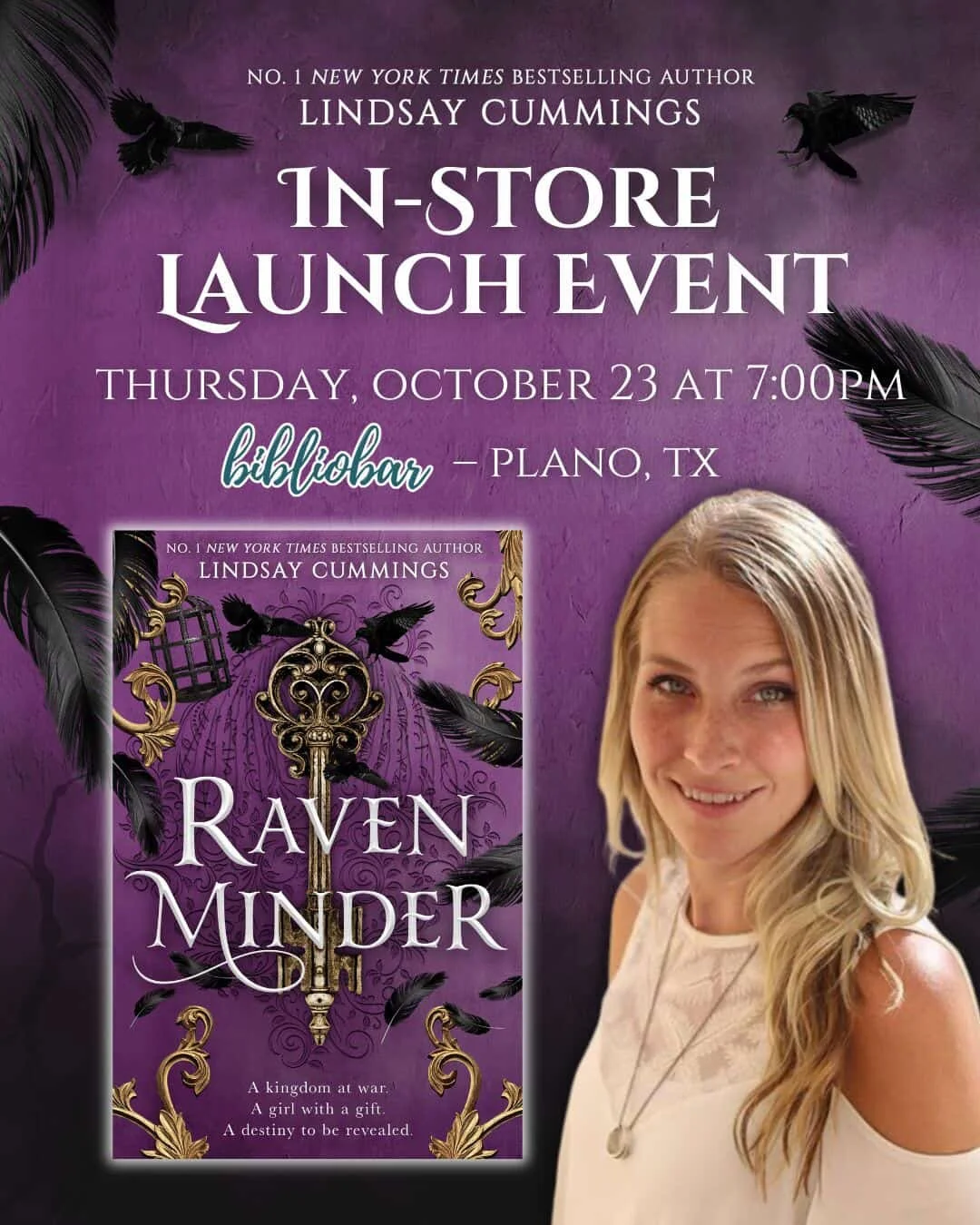 Book Launch Event with Author Lindsay Cummings