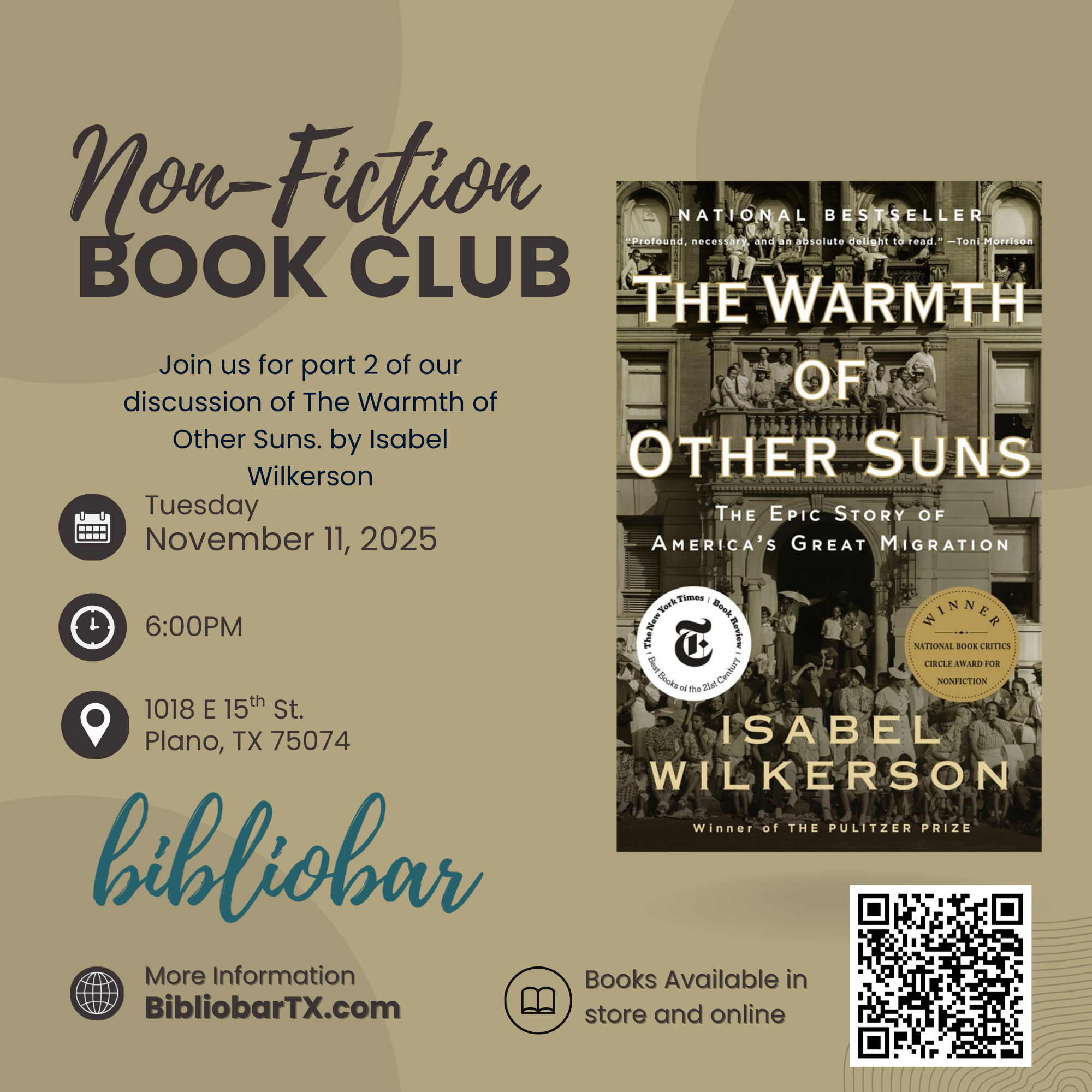 📖 Non-Fiction Book Club: Part 2 📚 The Warmth of Other Suns