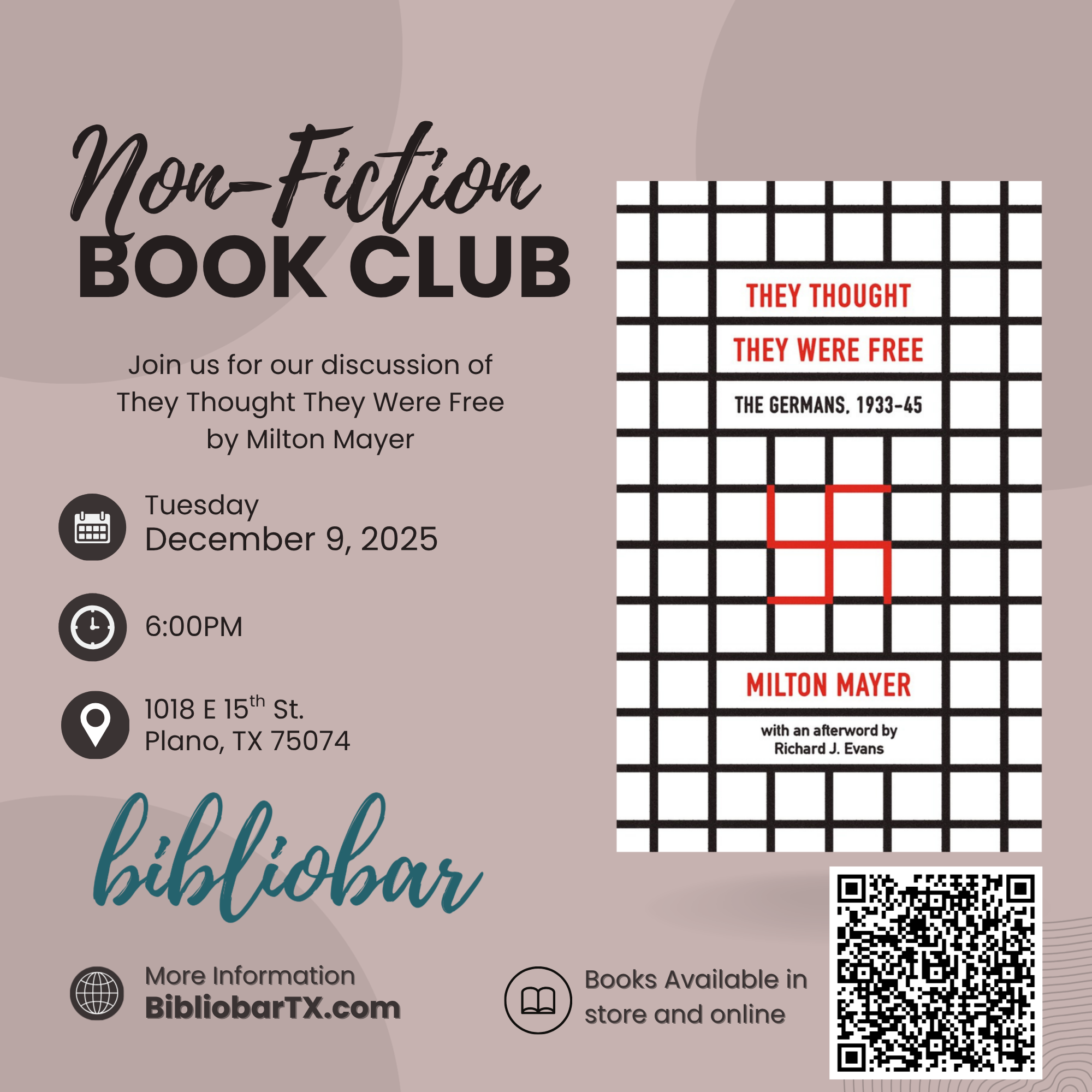 📚 Non-Fiction Book Club at Bibliobar