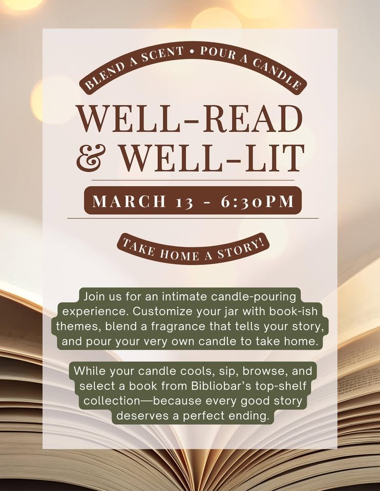 Well-Read &amp; Well-Lit: A Literary Candle-Pouring Experience