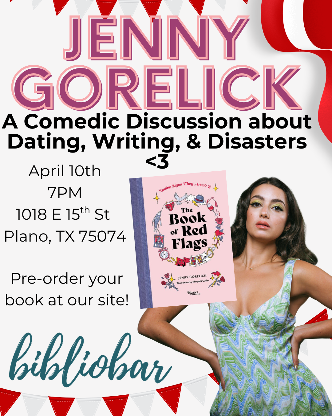 The Book of Red Flags by Jenny Gorelick Signing &amp; In-Conversation