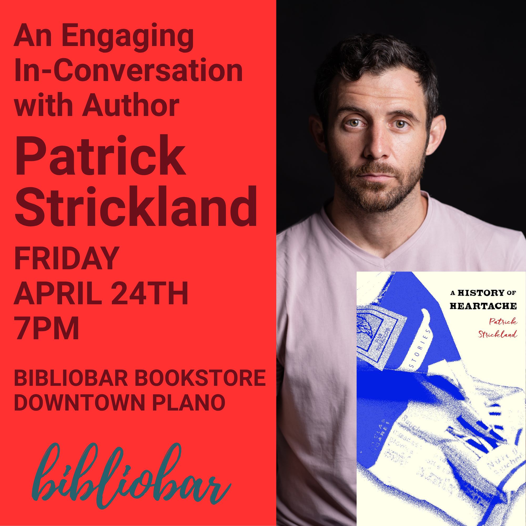 Signing and In-Conversation with author Patrick Strickland