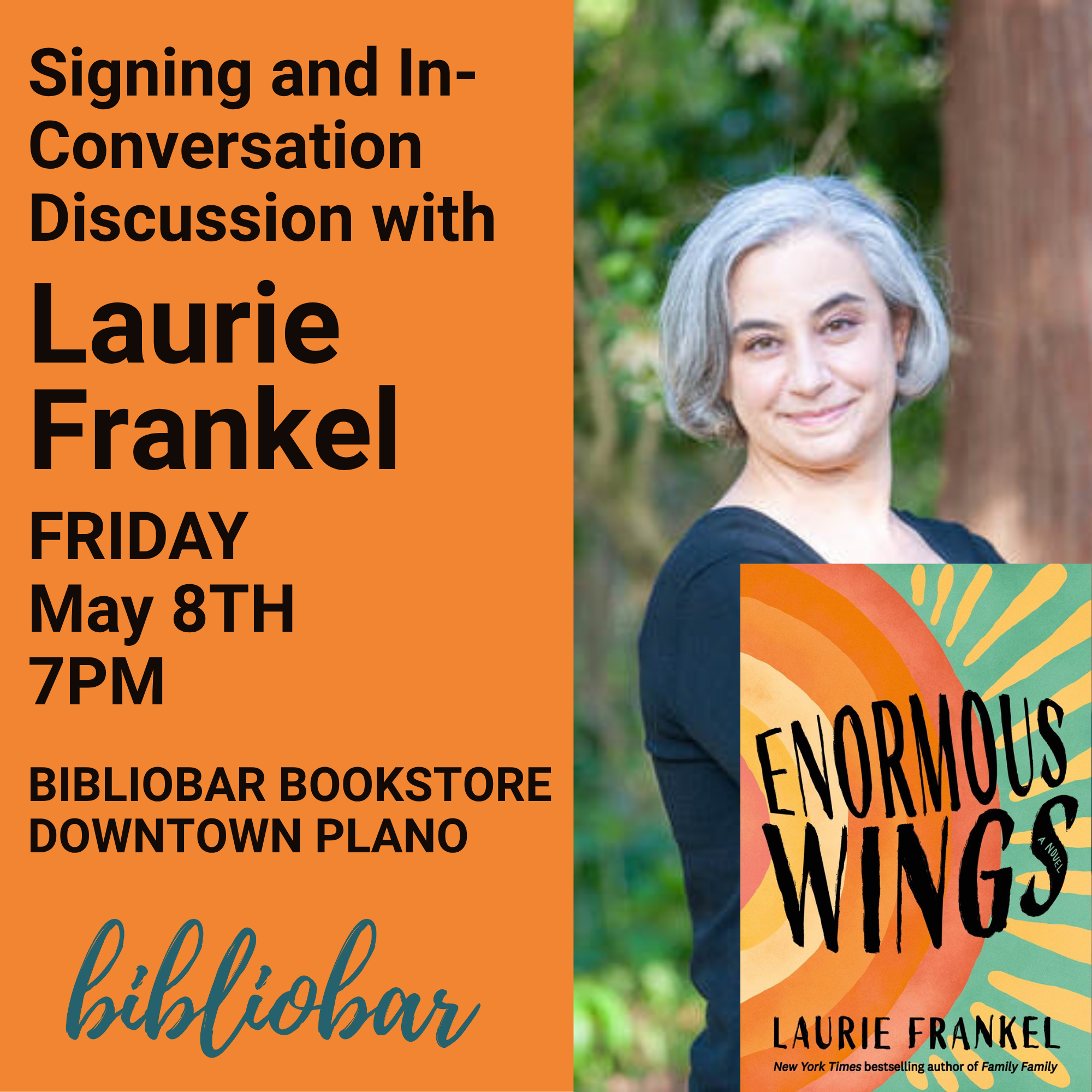 Book Signing and In-Conversation with Laurie Frankel author of Enormous Wings