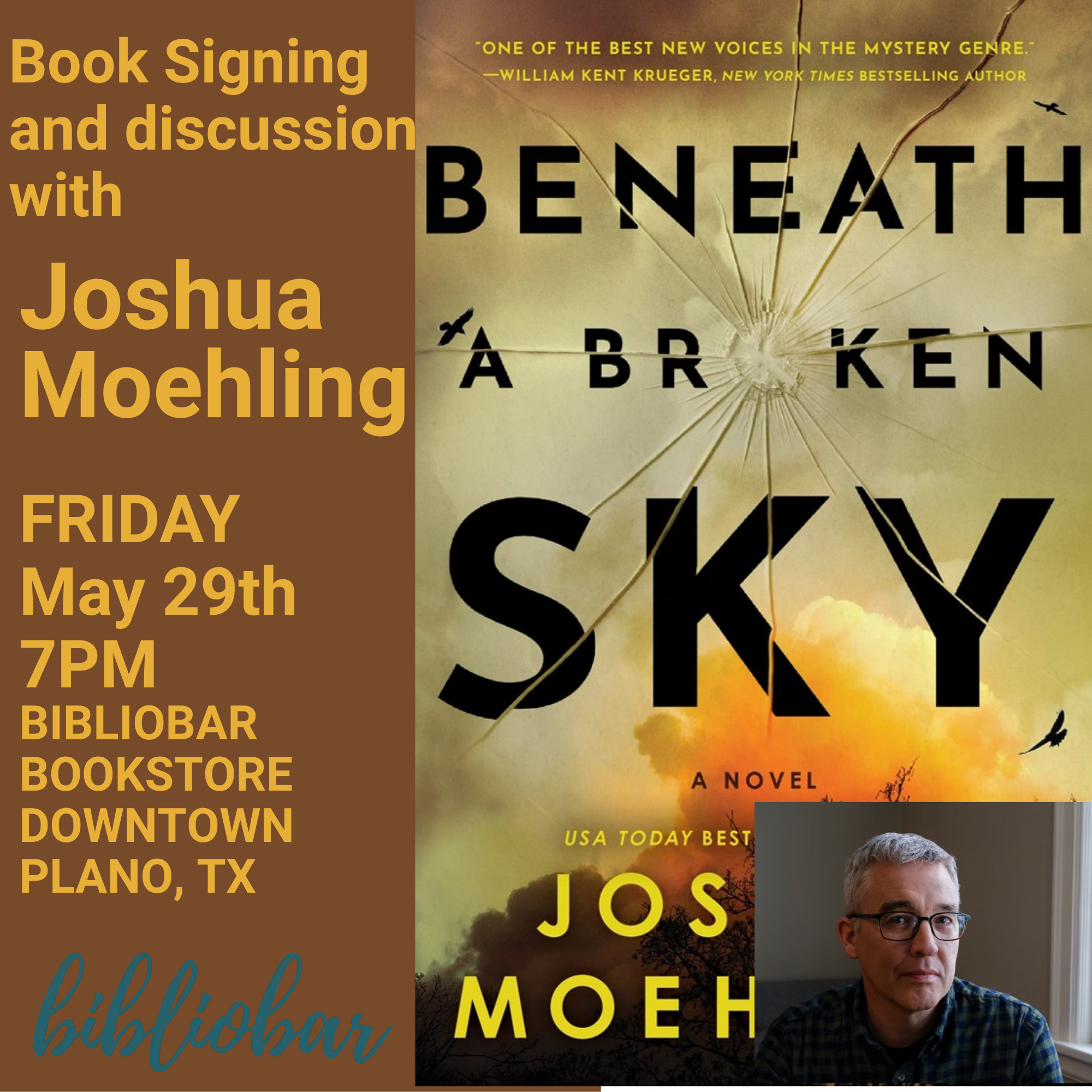 Beneath a Broken Sky signing and in-conversation with author Joshua Moehling