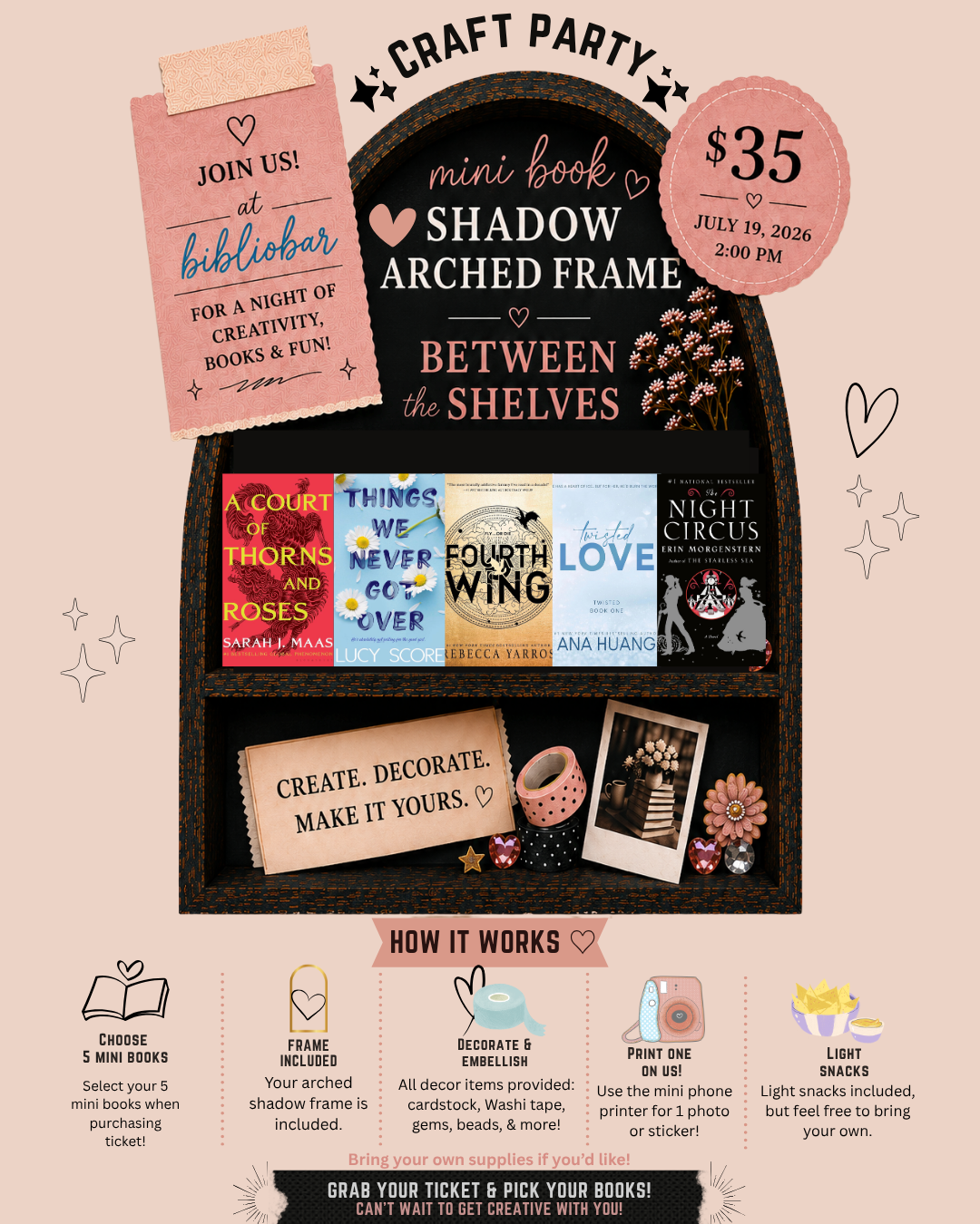 Craft Party: Between The Shelves!