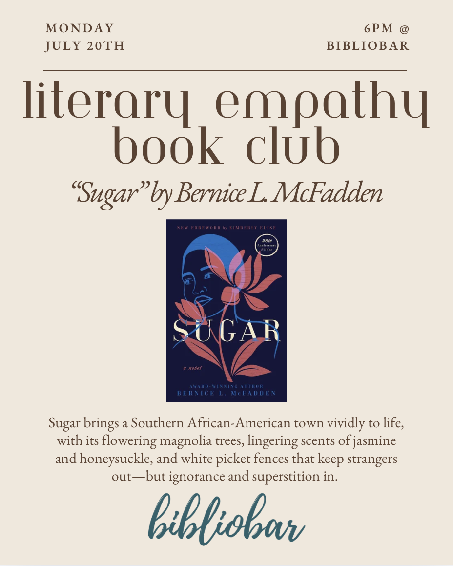 Literary Empathy Book Club - July, "Sugar"